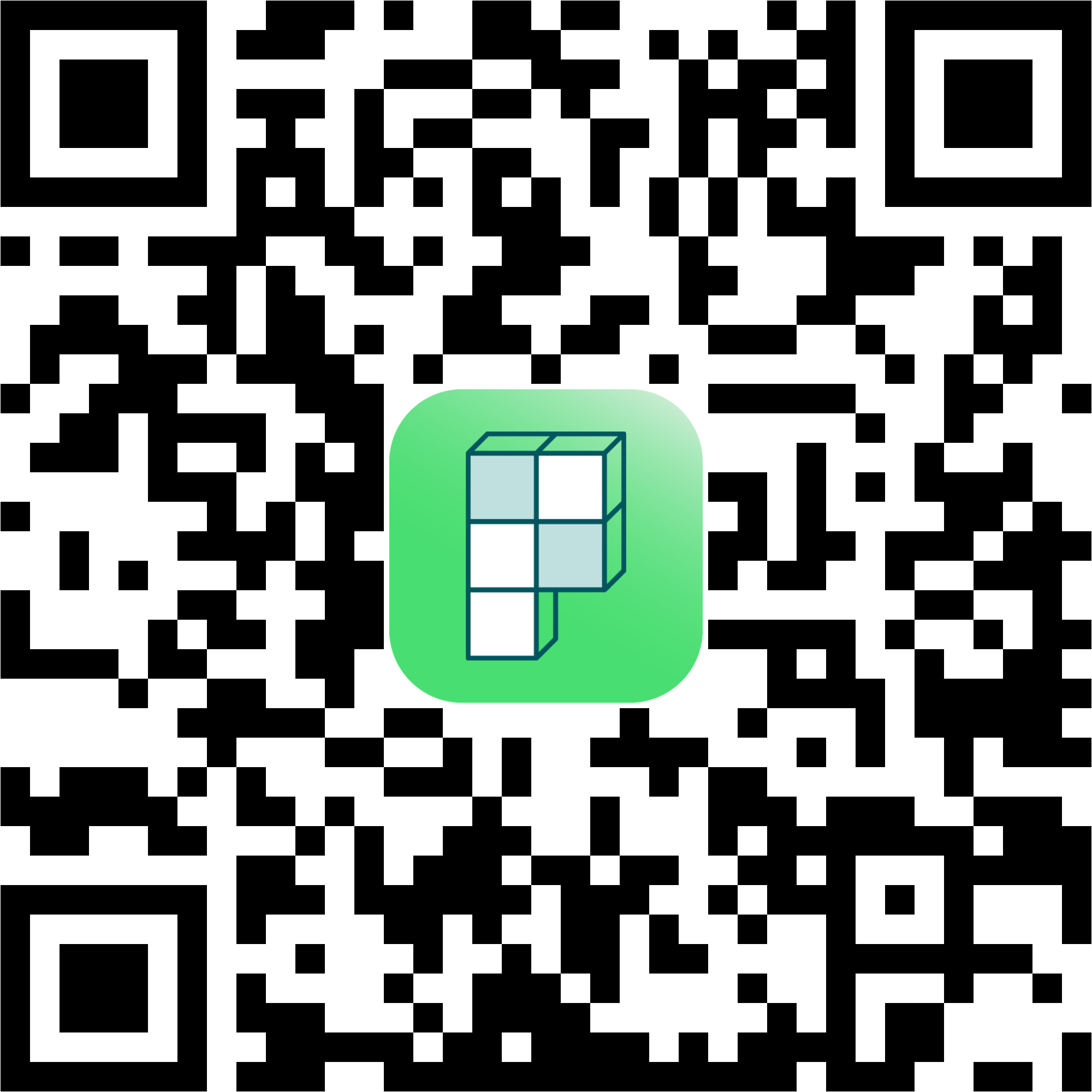 Scan de QR-code om de Puzzelfit-app te downloaden